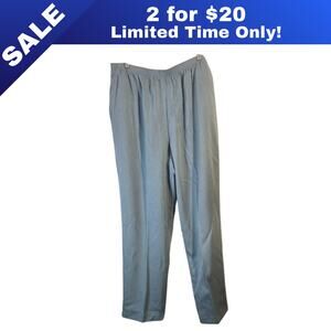 [Sale: 2 for $20!] Alfred Dunner Seafoam Blue Pants Sz 20 0379